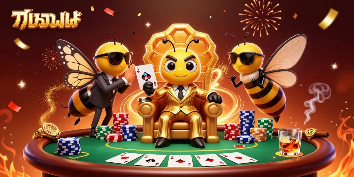 Engage in แทงบอล with vibrant casino action featuring colorful poker chips and thrilling characters.