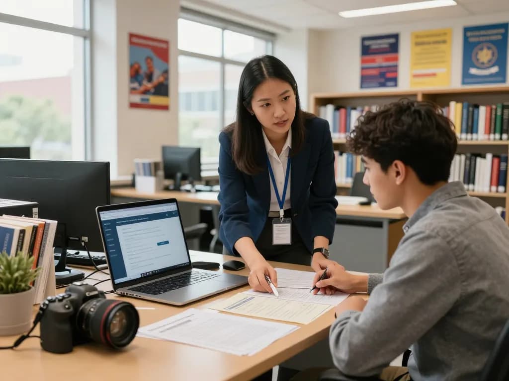 Complete Guidelines for Collecting Certificates from National University (Bangladesh) shown with university staff supporting students in modern office.