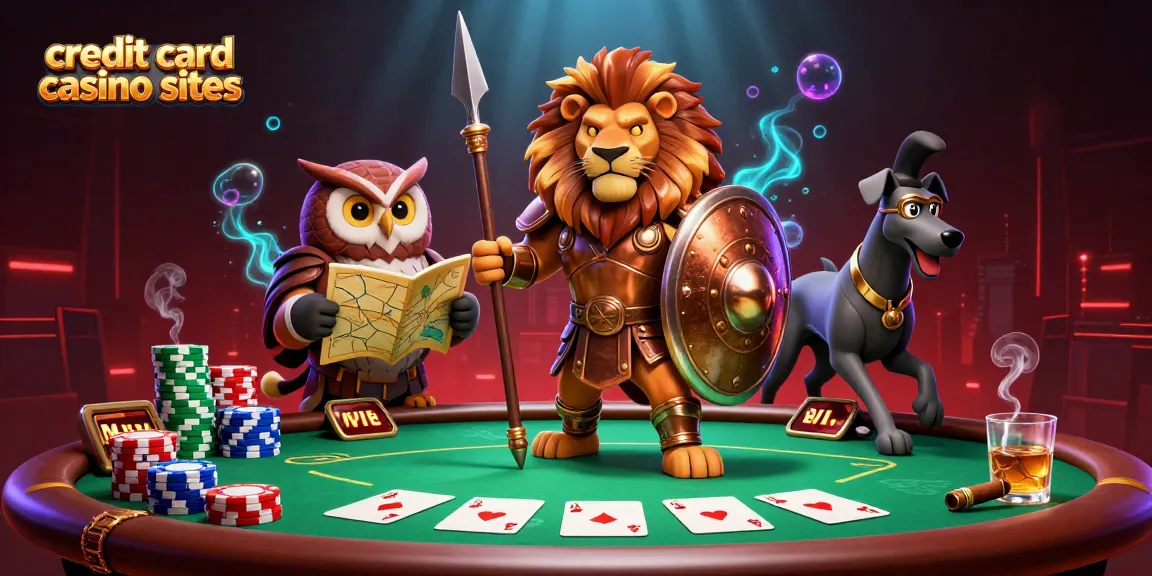 Enhance your gameplay at credit card casino sites with vibrant 3D illustration showcasing thrilling gaming elements.