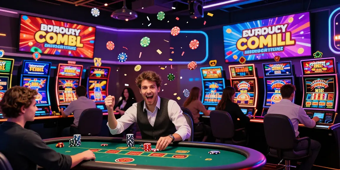 Interface de gaming de casino en ligne français avec des joueurs profitant de divers jeux et promotions.
