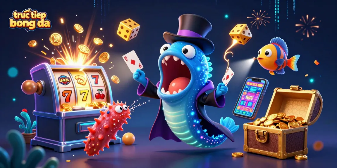 Experience truc tiep bong da with vibrant animated characters showcasing thrilling casino action.