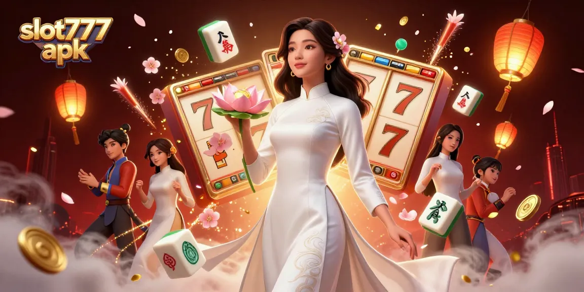 Engage with slot777 apk's thrilling features through an elegant portrayal of casino dynamics intertwined with cultural elements.