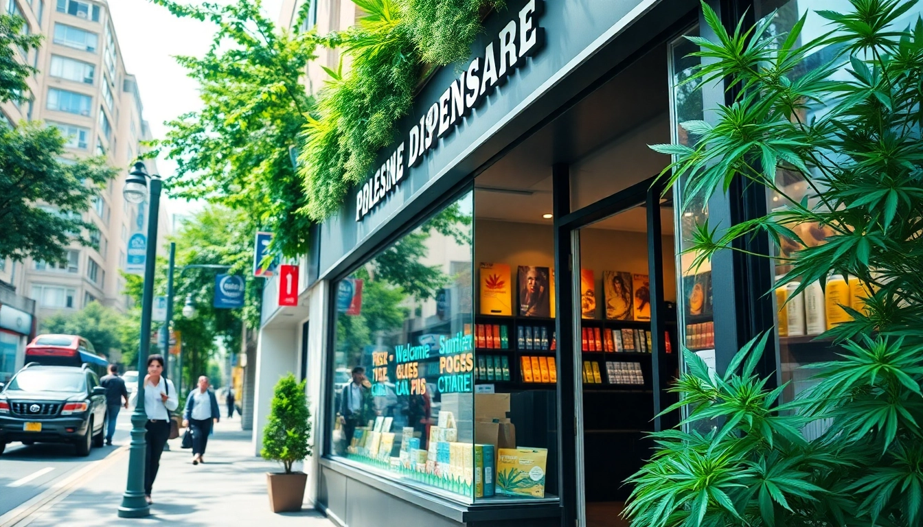 Find quality weed for sale uk in a vibrant dispensary storefront with welcoming ambiance.