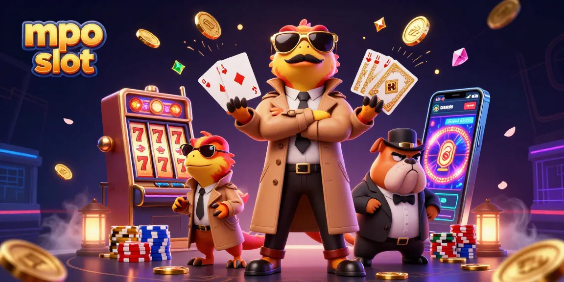 Engage with exciting mpo slot adventures and explore vibrant gaming elements in a casino scene.