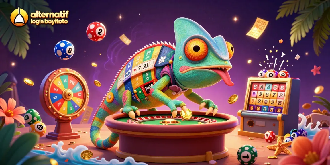 Engage in thrilling casino fun with alternatif login bayitoto amidst colorful game elements.