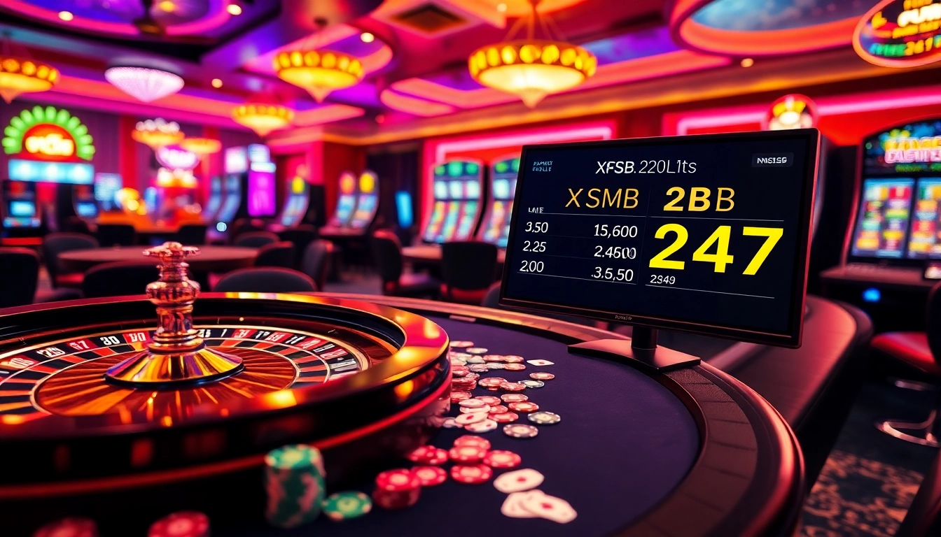 Experience the thrill of winning with XSMB 247 in a vibrant casino setting.