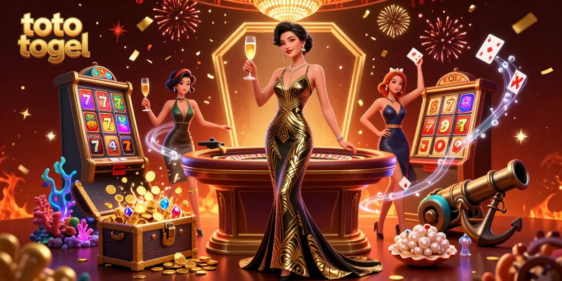 Ikuti keseruan toto togel dengan tema kasino mewah, warna-warna cerah, dan elemen permainan yang imersif.