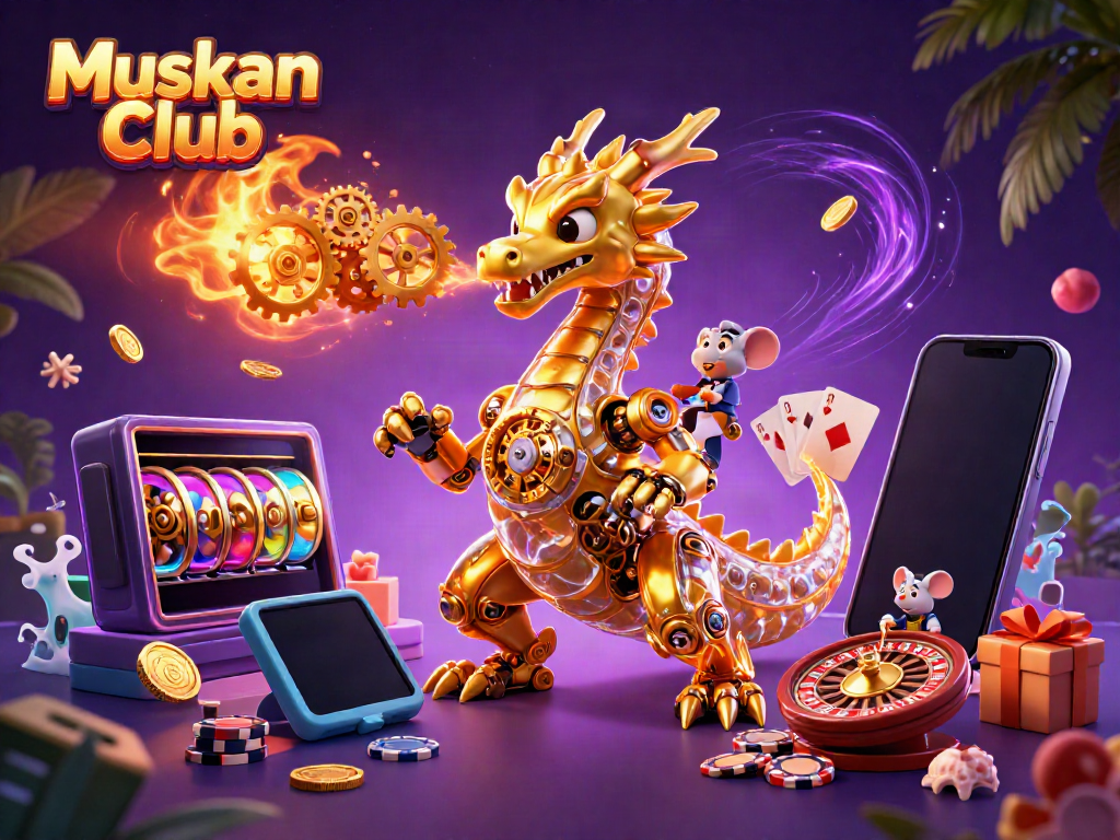 Engage with exciting real money gaming at Muskan Club with captivating visuals and vibrant scenes.