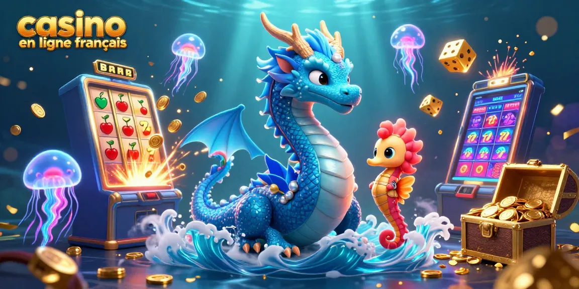 Découvrez l'excitation de casino en ligne français avec un art numérique 3D vibrant illustrant l'excitation des jackpots.