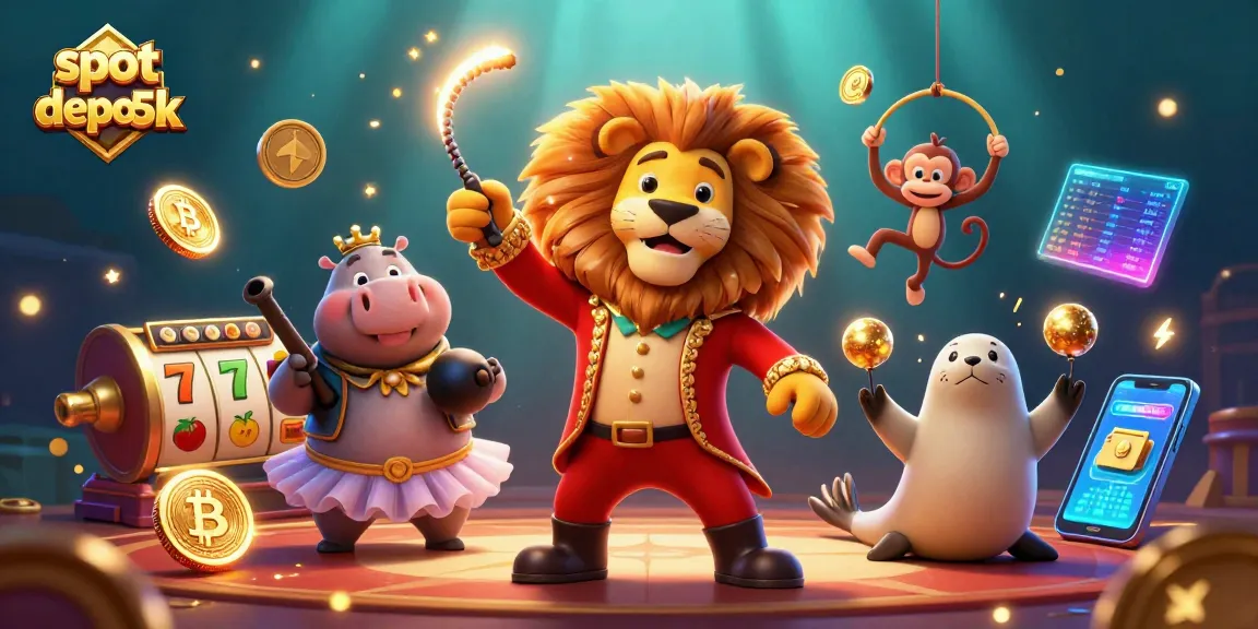 Spin the reels of slot depo 5k for exciting jackpot opportunities with vibrant characters and crypto elements