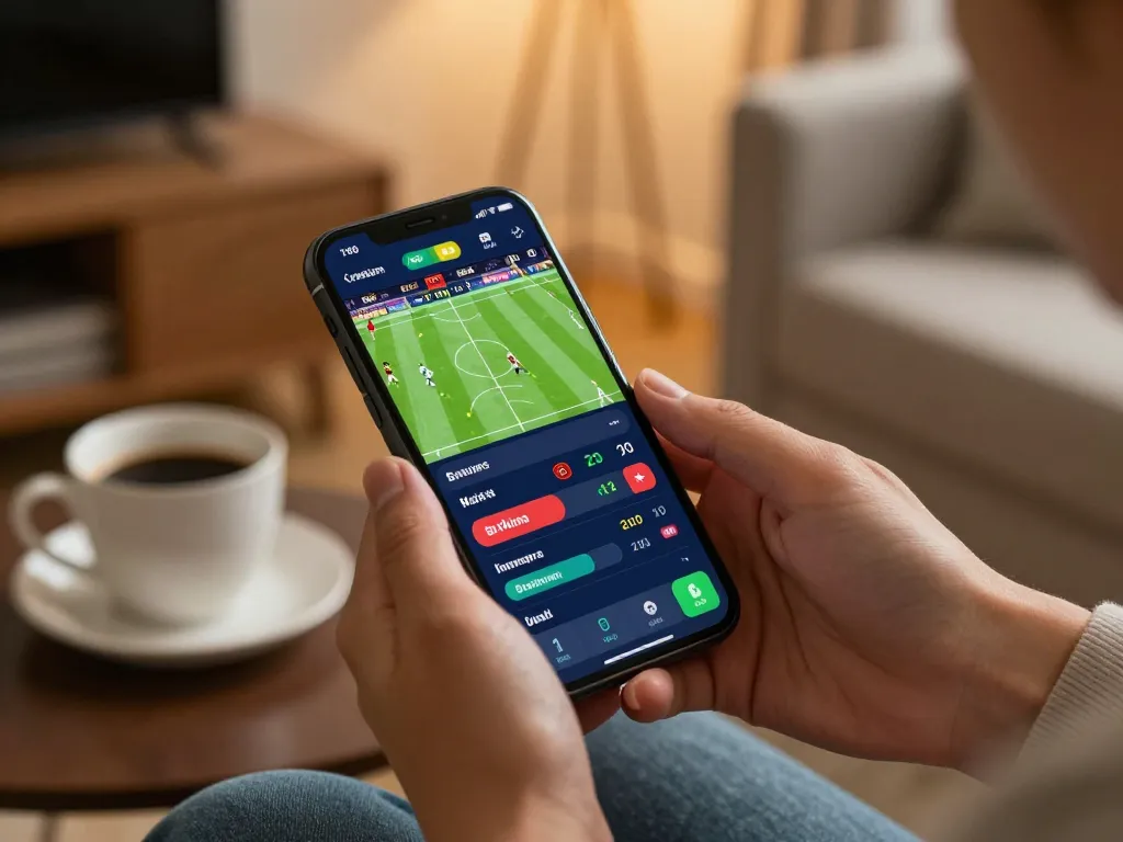 Engage in live sports betting with betbet on your smartphone while enjoying a cozy home atmosphere