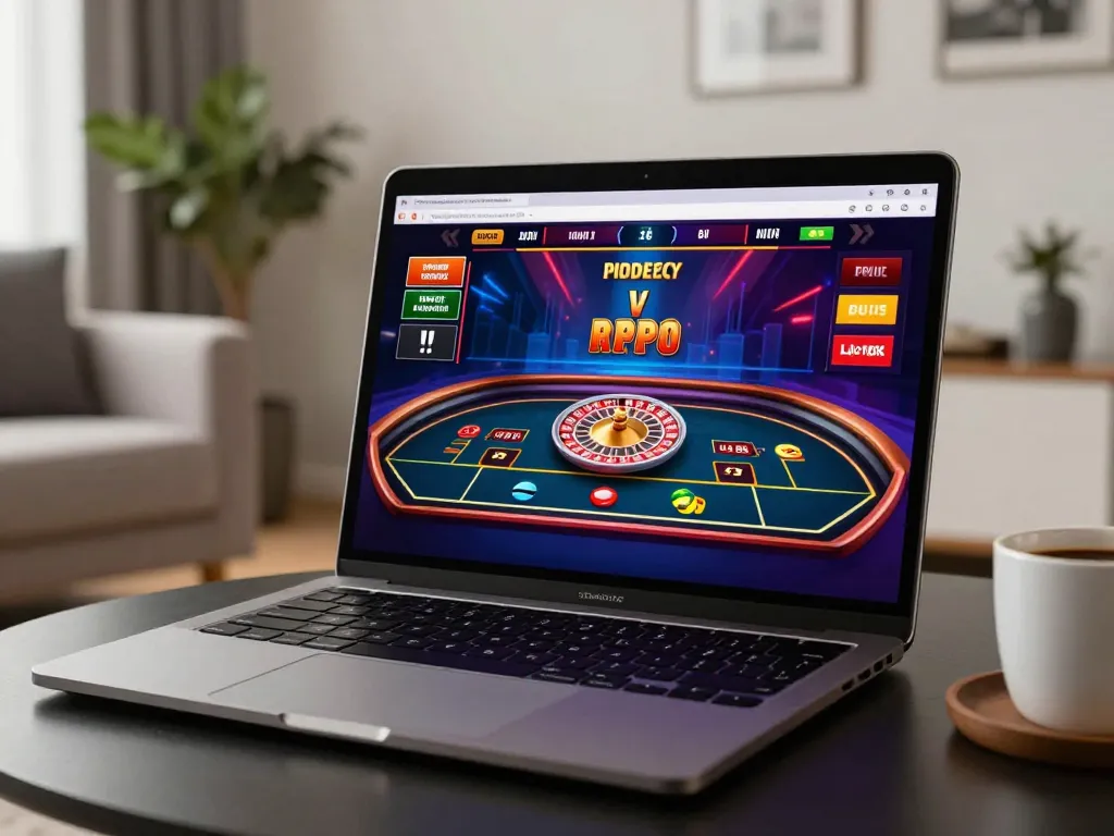 Engaging gameplay on gg88's online roulette platform in a cozy home setting.