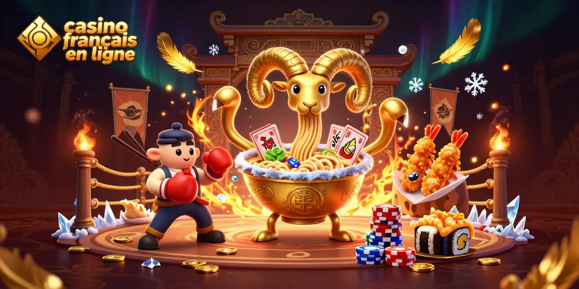 Jouez au casino français en ligne avec un bol de ramen géant et des personnages amusants