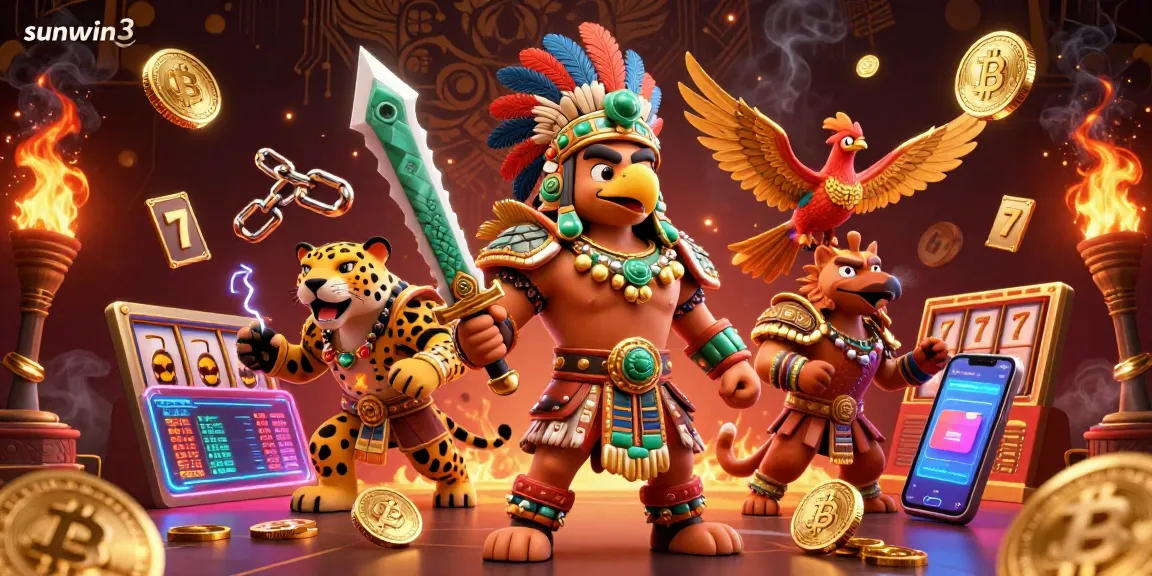 Engage with sunwin3's thrilling casino atmosphere featuring vibrant characters and dynamic jackpot elements.