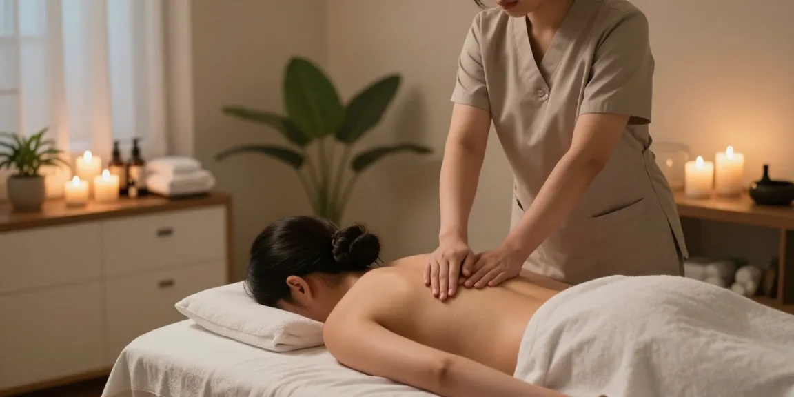Revitalizing 부산스웨디시 session in a serene spa environment.