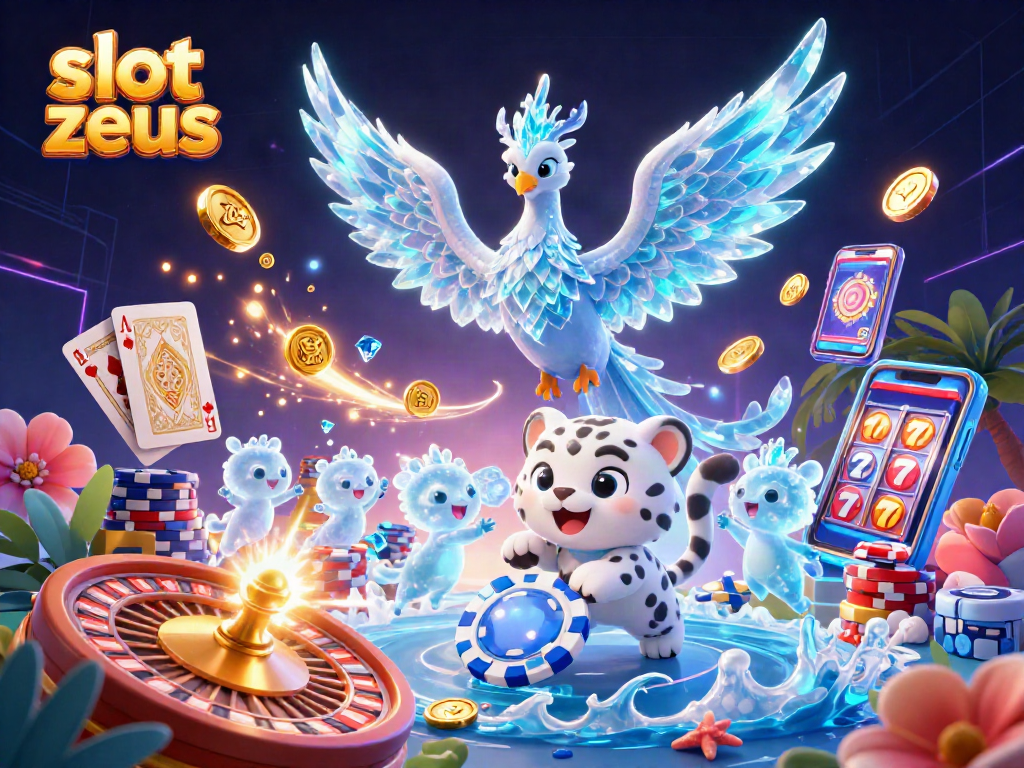 Experience the thrill of slot zeus with vibrant casino characters and sparkling gameplay elements.