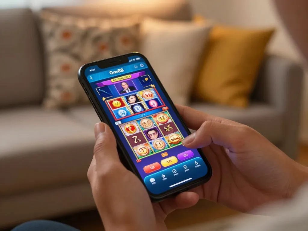 Người chơi tham gia với ứng dụng di động Go88 để trải nghiệm hành động chơi game trực tiếp hấp dẫn tại nhà