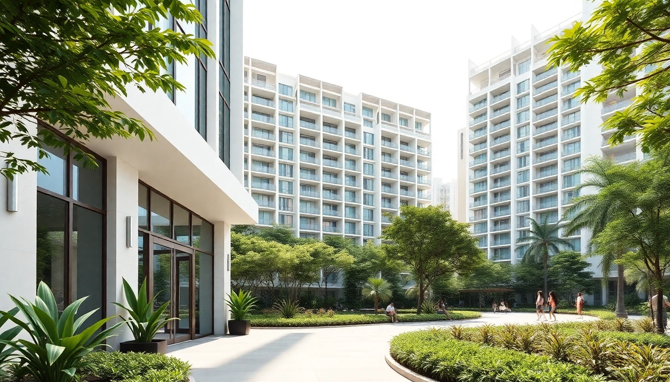 View of a luxury executive condominium at Tampines St 95 EC with modern architecture and green surroundings.