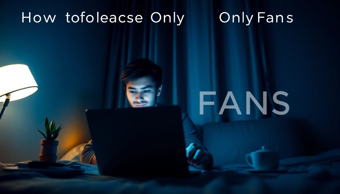 Learn how to search OnlyFans secretly in a cozy atmosphere with a laptop.