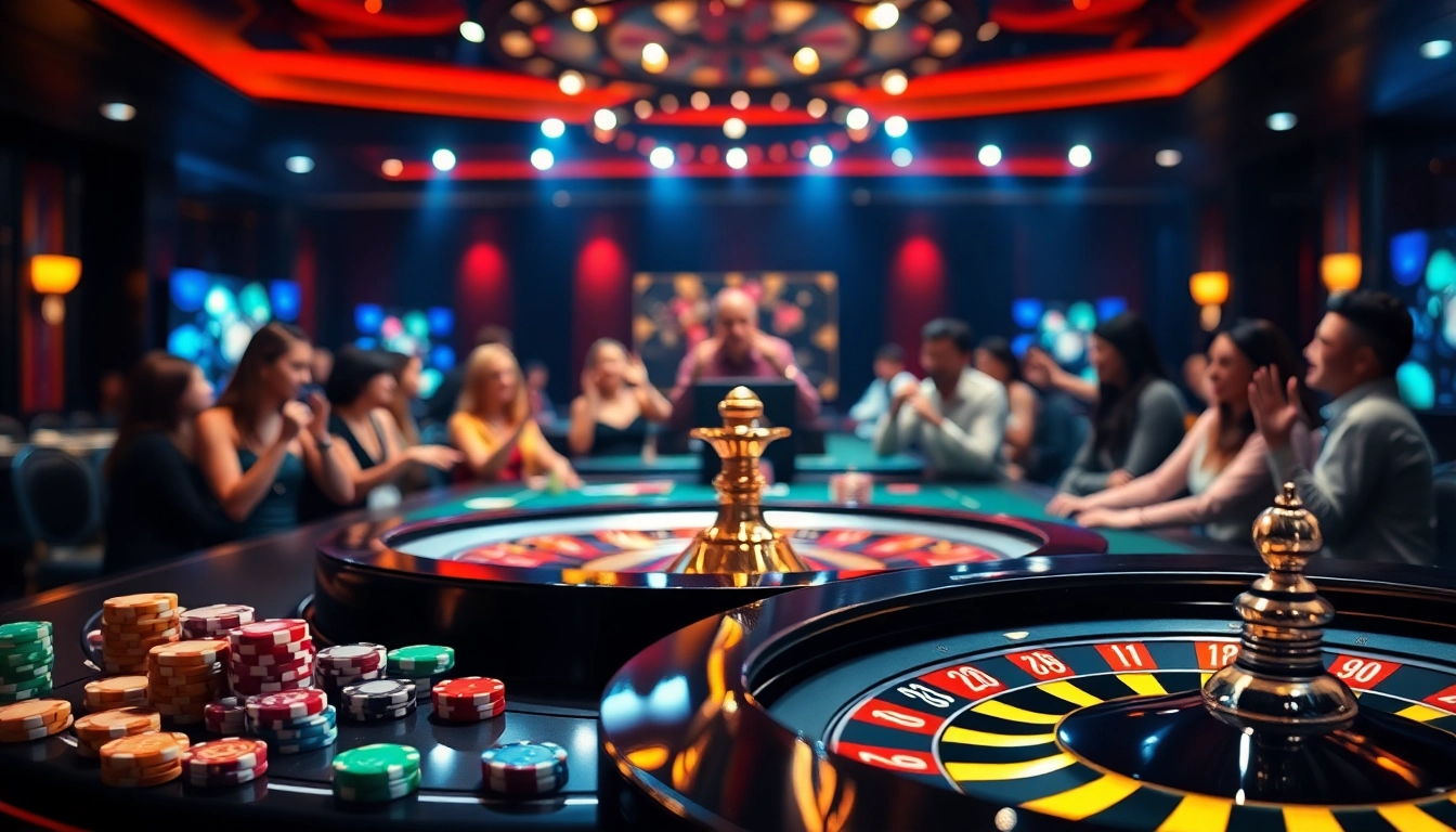 Link alternatif sbobet showcased through an exciting online gambling scene with casino tables and betting elements.