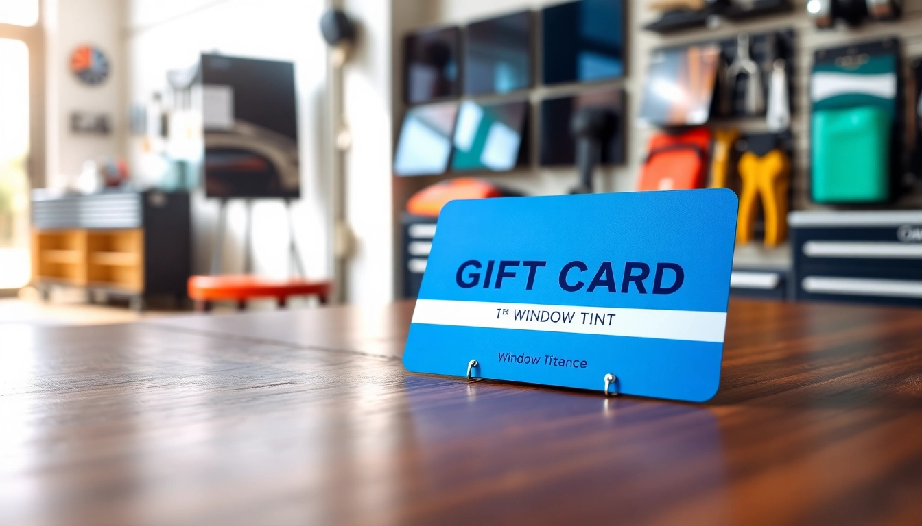 Enhance your vehicle with our window tint gift card, a stylish addition to any interior.