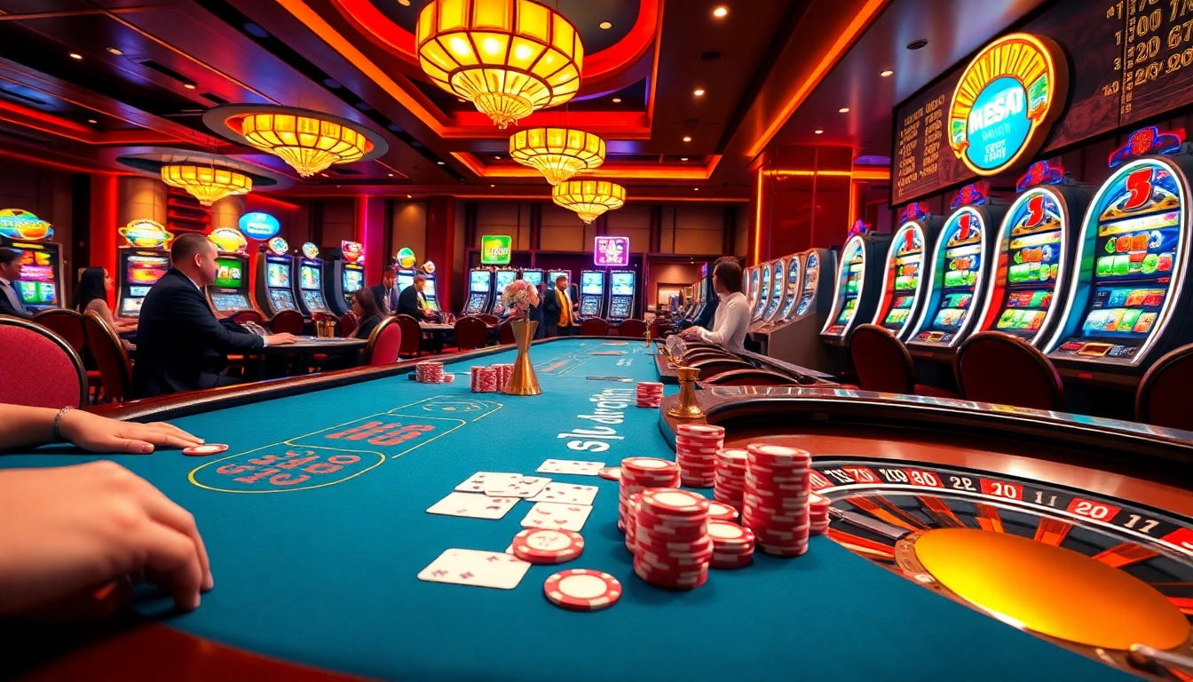 Experience the thrill at https://taigo88.team/, featuring high-stakes poker and vibrant slots in a luxurious casino setting.